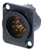 Neutrik DLX XLRM 6Pin Chassis /Gold - NEUNC6MDLXB - HAVE, Inc.