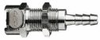 Metal Quick-Disconnect Panel-Mount Body; straight-through, 1/4