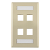 Keystone Faceplates, Frames - FPIQUAD-I-ND - DigiKey
