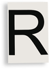ToughStripe Die-Cut Black Letter R - 121793 - Brady Corporation