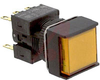 Switch,Pushbutton,Illuminated,DPDT,LED,24V,SQUARE GUARD,YELLOW,Momentary -- 70179921