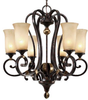 3966-6 FB Mid. Chandeliers-Glass Up - 402573 - Capital Lighting, Inc.