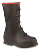 Servus T469 Black 13 Waterproof & Rain Overboots/Overshoes - 5 in Height - Rubber Upper and Rubber Sole - T469 SZ 13 - T469 SZ 13 - R. S. Hughes Company, Inc.