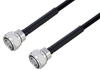 Fire Rated 4.3-10 Male to 4.3-10 Male Low PIM Cable 150 cm Length Using SPF-250 Coax Using Times Microwave Parts - PE3C6605-150CM - Pasternack