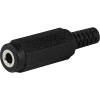 Line Socket, solder terminal, insulated, 2-pole, Audio Plug/Sockets, 3.5 mm - 4832.3200 - SCHURTER Inc