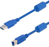 Usb Cable, 3.0 A Plug-B Plug, Blu, 6.6Ft; Connector To Connector L-Com - 78AH1153 - Newark, An Avnet Company
