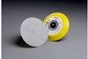 3M Stikit 45215 Medium Yellow PSA Disc Pad - 5 in Diameter - 3/4 in Thick - 5/16-24 External Thread Attachment - 051144-45215 - R. S. Hughes Company, Inc.