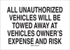Brady B-120 Fiberglass Reinforced Polyester Rectangle White Parking Restriction, Permission & Information Sign - 20 in Width x 14 in Height - 95461 - 754476-95461 - R. S. Hughes Company, Inc.