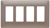 Decorative Finish Screwless Wall Plate, Brushed Bronze -- SWP264BB - Image