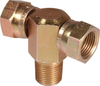 (2) 3/8" NPTF Swivel x 3/8" NPTM Tee -- 1293166 - Image