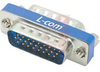 SLIMLINE GENDER CHANGER, HD26 MALE/MALE - 70126258 - Allied Electronics, Inc.