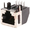Mod Jack; Right Angle; 8 Position; Cat 3; Face Shield - 70084264 - Allied Electronics, Inc.