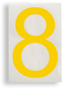 ToughStripe Die-Cut Yellow Letter 8 - 121900 - Brady Corporation