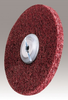 3M Scotch-Brite MF-UW Unitized Aluminum Oxide Medium Deburring Wheel - Medium Grade - Arbor Attachment - 12 in Diameter - 1 1/4 in Center Hole - Thickness 1/2 in - 29271 -- 048011-29271 - Image