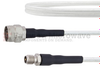 Broadband 75 Ohm N Male to 75 Ohm F Female Cable 75 Ohm FM-SF200LL75 Coax in 48 Inch and RoHS Compliant - FMTC605-48 - Fairview Microwave Inc.