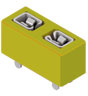 THM-Vertical Entry Mini Auto Blade Fuse Holder, yellow -- 3568-20