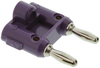 Banana Plug, 15A, Screw, Violet; Gender Pomona - 94F1608 - Newark, An Avnet Company