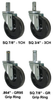 Stem Caster - Phenolic Wheel - Model K3 - K3TM5X - Caster City, Inc.