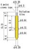 Double Ended Probe Pin - 8YF72L52-TP33G-PD - JC Cherry, Inc.