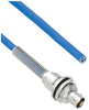 Plenum Cable Assembly TRB Insulated Bulk Head 3-Lug Cable Jack with Bend Relief to Blunt MIL-STD-1553 .242