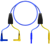 (2) R/A Shrouded Banana-(2) Chuck Ends-Blue-6ft -- TC-3006TX/6 - Image