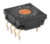 SWITCH ROTARY DIP HEX 100MA 5V - FR01FR16P - NKK Switches