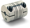 Beam Coupling - Inch to Metric Bores- Clamp and Set Screw -- P-Series - Image