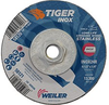 Weiler TIGER INOX Grinding Wheel - 4 1/2 in Diameter - Thickness 1/4 in - 58120 - 012382-58120 - R. S. Hughes Company, Inc.