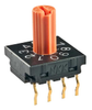 SWITCH ROTARY DIP BCD 100MA 5V - FR01KR10P - NKK Switches