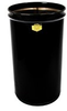 Justrite Cease-Fire Black Steel 55 gal Safety Can - 34 1/2 in Height - 23 3/4 in Overall Diameter - 697841-00898 - 697841-00898 - R. S. Hughes Company, Inc.