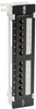 Cat5e Wall-Mount 12-Port Patch Panel - PoE+ Compliant, 110/Krone, 568A/B, RJ45 Ethernet, TAA -- N050-P12