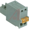 Terminal Block Plug; 4 A; 80 V; 2.5 mm;2; 1.5 kV; 160 V; PA; 8 mm; 2.5 mm - 70054694 - Allied Electronics, Inc.
