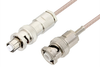 MHV Male to SHV Plug Cable 12 Inch Length Using RG316 Coax, RoHS - PE34417LF-12 - Pasternack