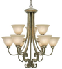 2488-9 FI Mid. Chandeliers-Glass Up - 783807 - Capital Lighting, Inc.