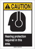 Brady B-302 Polyester Rectangle White Personal Protection Equipment (PPE) Sign - 7 in Width x 10 in Height - Laminated - TEXT: CAUTION - 45139 - 754476-45139 - R. S. Hughes Company, Inc.