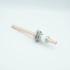 Power Feedthrough, 8000 Volts, 300 Amps, 1 Pin, 0.38″ Copper Conductor, 1.33″ Conflat Flange - A0221-2-CF - MPF Products, INC.