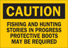 Brady B-401 Polystyrene Rectangle Yellow Humorous Sign - 10 in Width x 7 in Height - 38083 - 754476-38083 - R. S. Hughes Company, Inc.