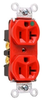 Duplex/Single Receptacle -- 8300-HRED - Image