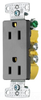 Duplex/Single Receptacle - RRD15GY - Hubbell Incorporated