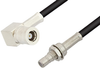SMB Plug Right Angle to SMB Jack Bulkhead Cable 24 Inch Length Using RG174 Coax, RoHS - PE33261LF-24 - Pasternack
