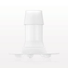 Bag Port Flange with Ribbed Base, Barbed, Natural - 61331 - Qosina Corp.