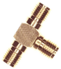 Sma Adapter, 1 X Jack-2 X Jack; Convert From Coax Type Amphenol Rf - 13N2706 - Newark, An Avnet Company