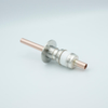 Power Feedthrough, 8000 Volts, 1 Tube, 0.50″ Copper Conductor, 2.16″ QF / KF Flange - A8207-2-QF - MPF Products, INC.