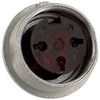 connector,circular din,female panel recept,rear mt,3din silver-pltd solder cont - 70013397 - Allied Electronics, Inc.
