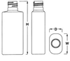 PET and HDPE Plastic Bottles -- ASHLEY OVAL-PETG-2 oz-600201-20-415 - Image