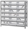 Storage Shelving with Bins - 1239-109CL - Simplastics