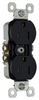 Duplex/Single Receptacle -- 3232-TRBK - Image