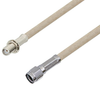 SMA Female Bulkhead to Reverse Polarity SMA Male Cable 36 Inch Length Using RG141 Coax - PE3W02965-36 - Pasternack