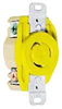 Conn, Mains Rcpt, 2P3W, 20A 125V, L5-20R, Yellow; Connector Type Hubbell Wiring Devices - 14C4944 - Newark, An Avnet Company