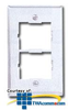 Siemon Single Gang Stainless Steel CT Faceplate for Two.. - CT4-FP-SS - TelephoneStuff.com